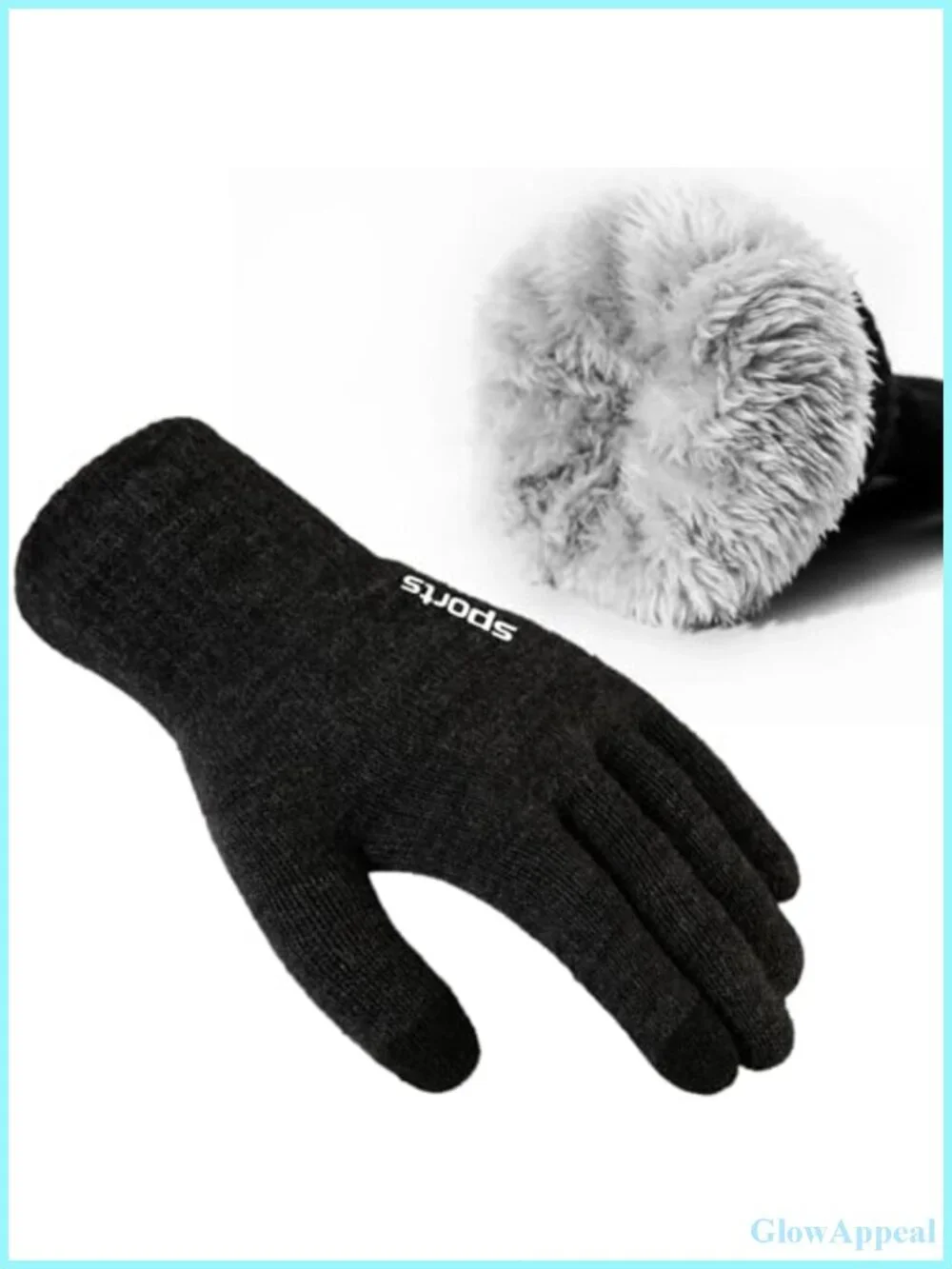 Winter Gloves for Men Women, Wool Fleece Lined Touchscreen Gloves